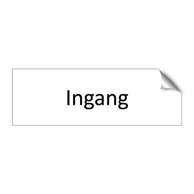 Ingang & Ingang & Ingang