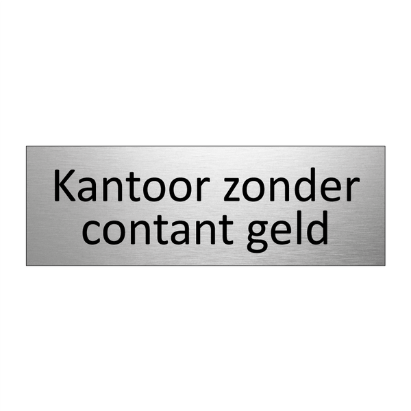 Kantoor zonder contant geld & Kantoor zonder contant geld & Kantoor zonder contant geld