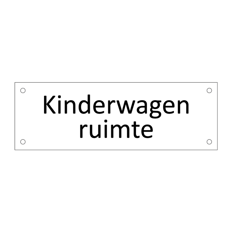 Kinderwagen ruimte & Kinderwagen ruimte & Kinderwagen ruimte