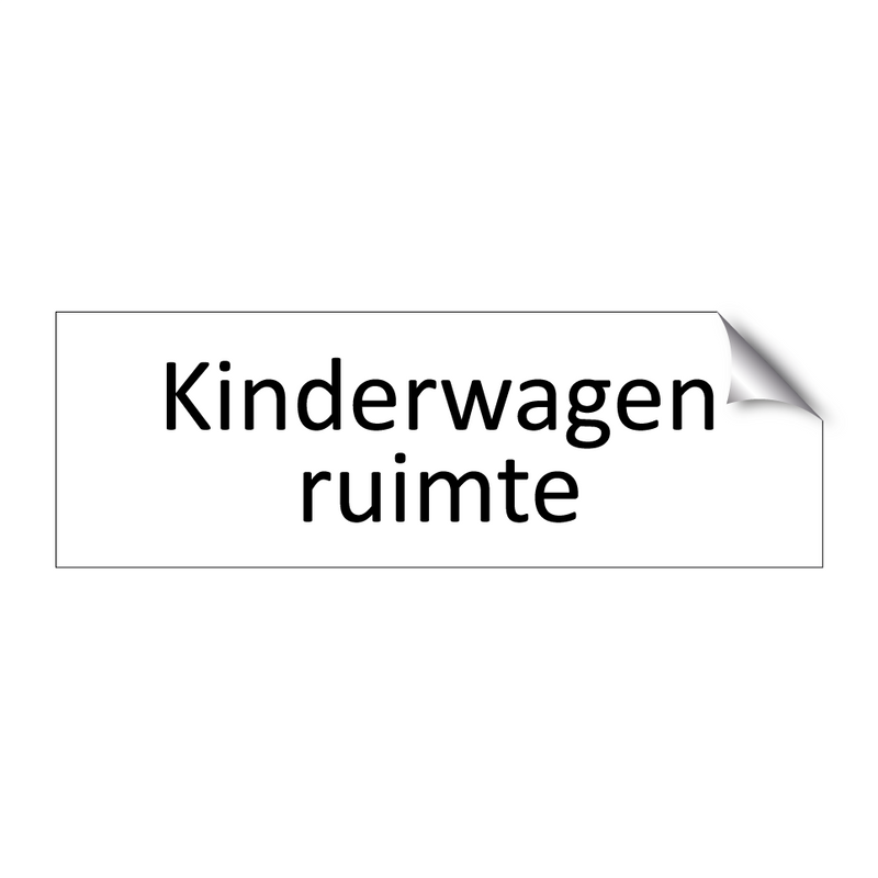 Kinderwagen ruimte & Kinderwagen ruimte & Kinderwagen ruimte