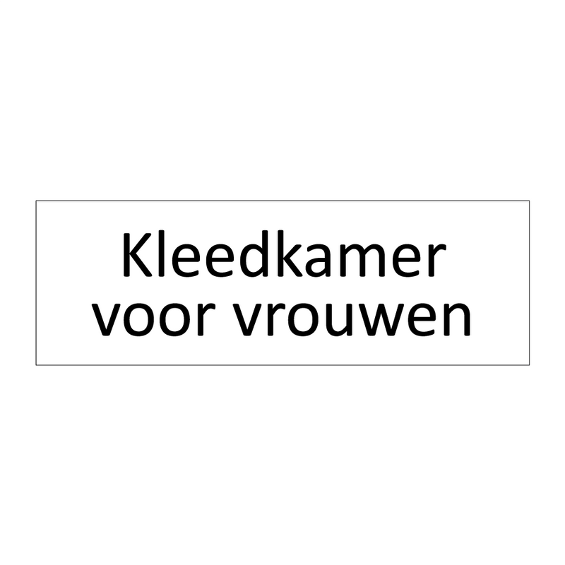 Kleedkamer voor vrouwen & Kleedkamer voor vrouwen & Kleedkamer voor vrouwen