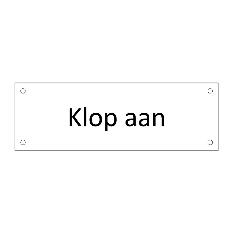 Klop aan & Klop aan & Klop aan