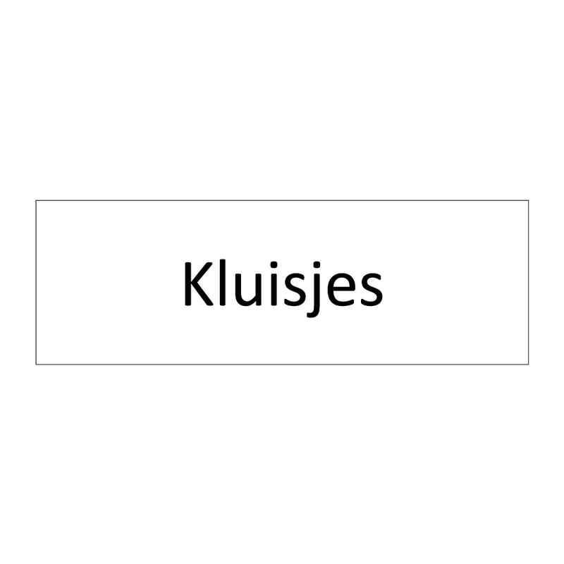 Kluisjes & Kluisjes & Kluisjes & Kluisjes & Kluisjes & Kluisjes