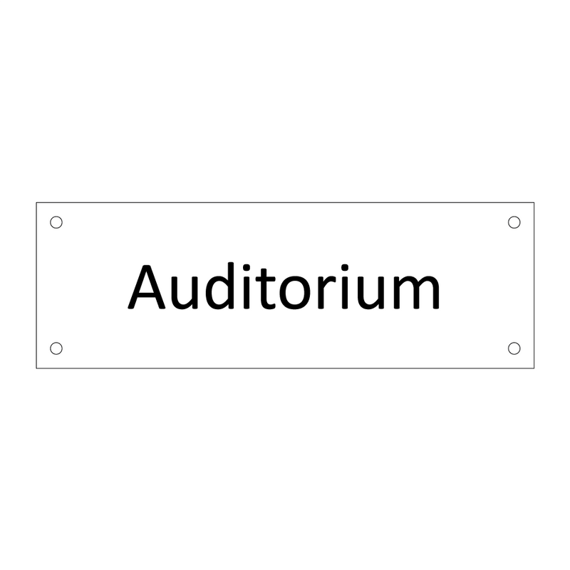 Auditorium & Auditorium & Auditorium