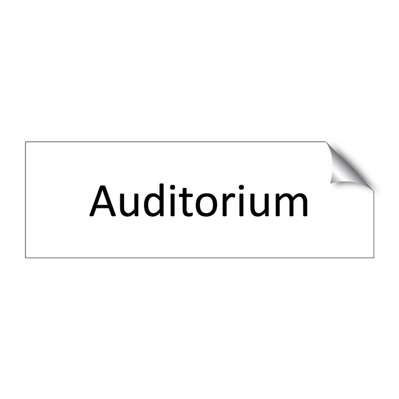 Auditorium & Auditorium & Auditorium