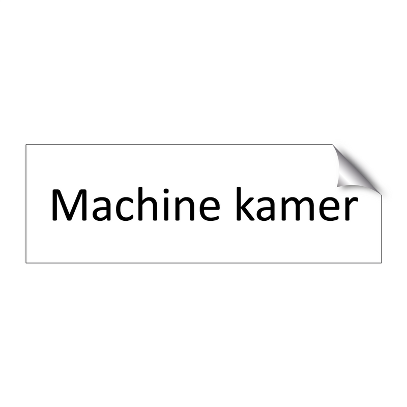 Machine kamer & Machine kamer & Machine kamer