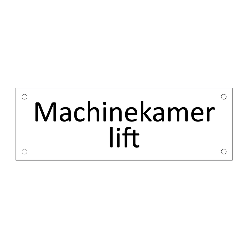 Machinekamer lift & Machinekamer lift & Machinekamer lift