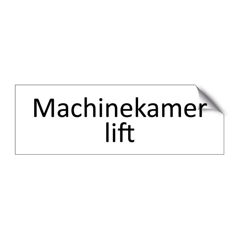 Machinekamer lift & Machinekamer lift & Machinekamer lift