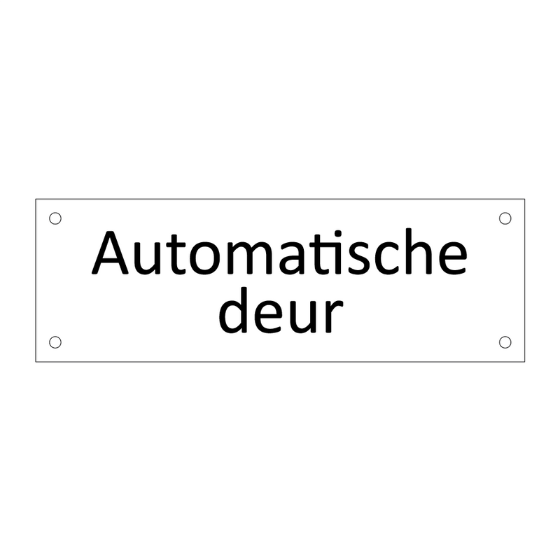 Automatische deur & Automatische deur & Automatische deur