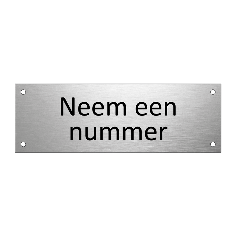 Neem een nummer & Neem een nummer & Neem een nummer