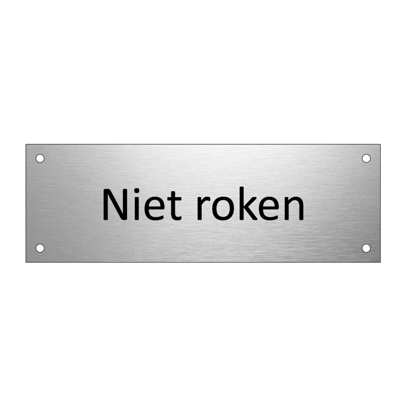 Niet roken & Niet roken & Niet roken