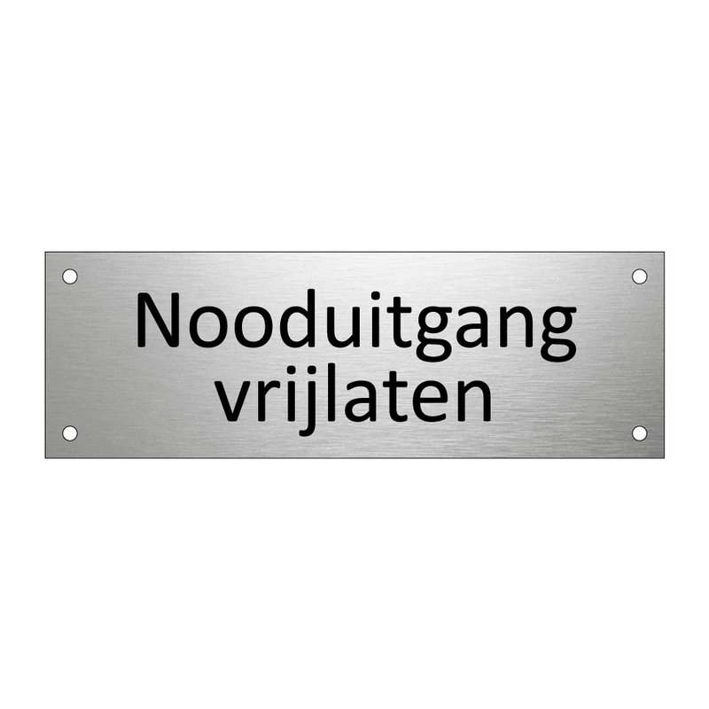 Nooduitgang vrijlaten & Nooduitgang vrijlaten & Nooduitgang vrijlaten