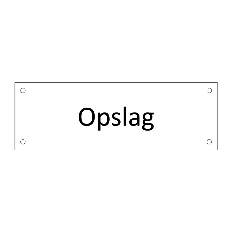 Opslag & Opslag & Opslag