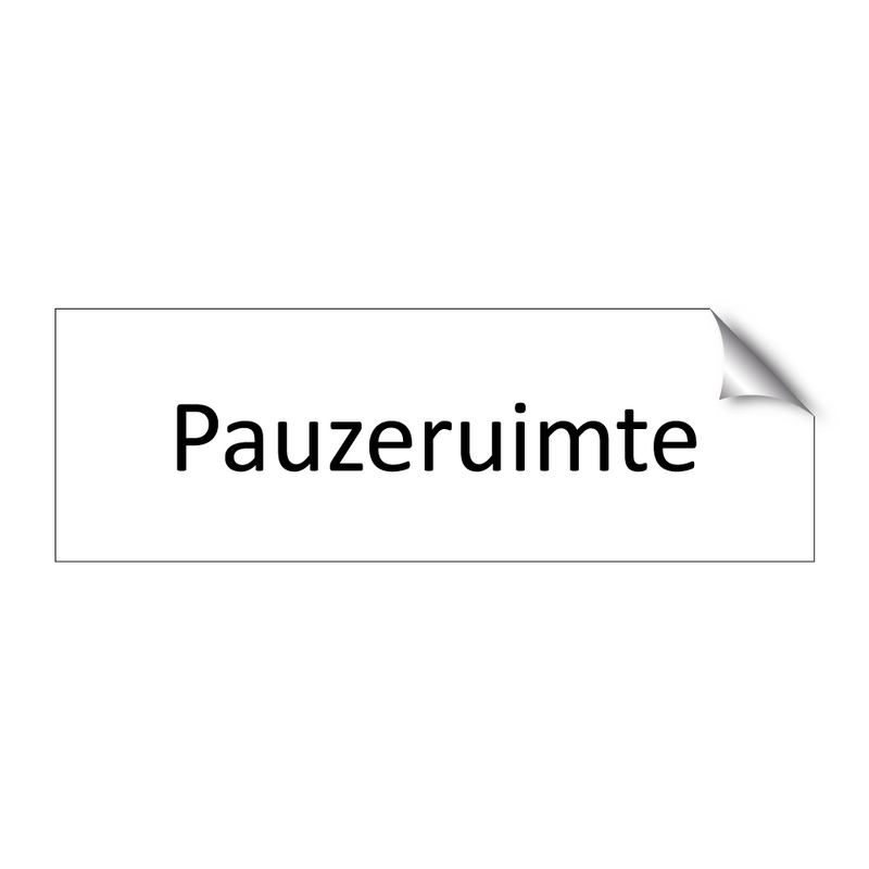 Pauzeruimte & Pauzeruimte & Pauzeruimte