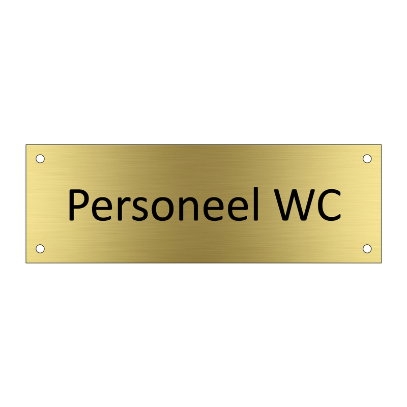 Personeel WC & Personeel WC & Personeel WC