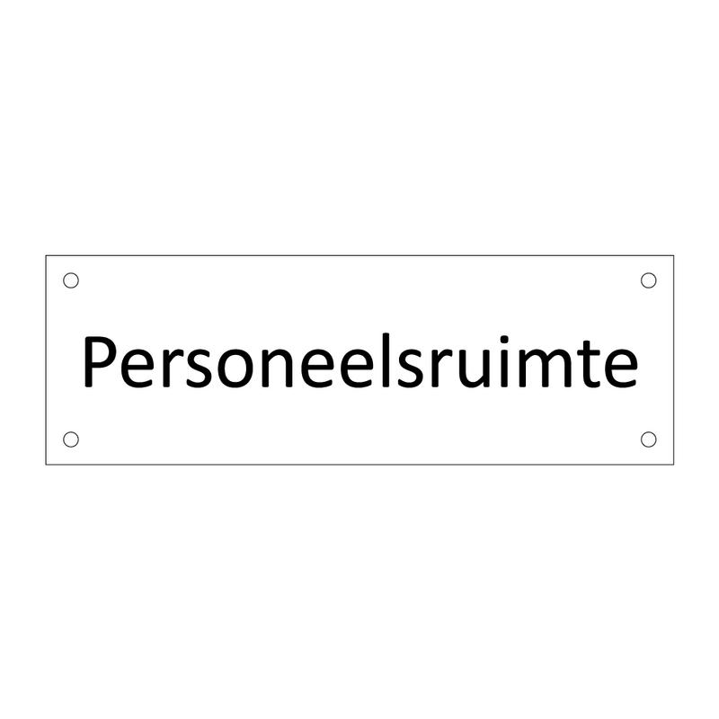 Personeelsruimte & Personeelsruimte & Personeelsruimte