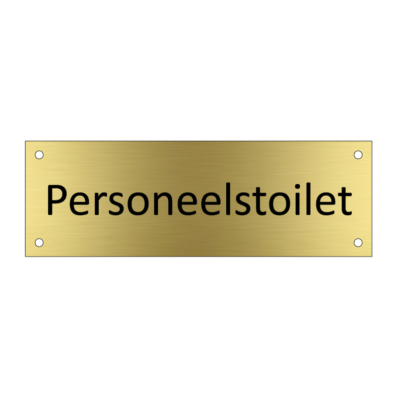 Personeelstoilet & Personeelstoilet & Personeelstoilet