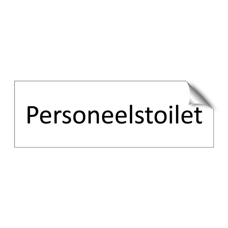 Personeelstoilet & Personeelstoilet & Personeelstoilet