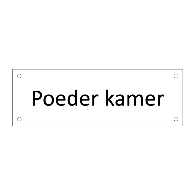 Poeder kamer & Poeder kamer & Poeder kamer