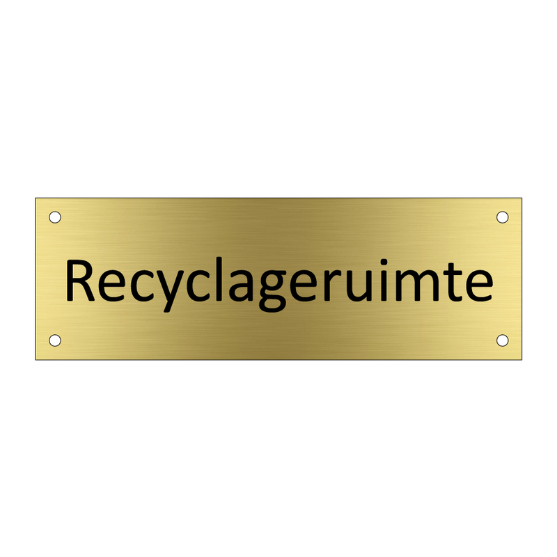 Recyclageruimte & Recyclageruimte & Recyclageruimte