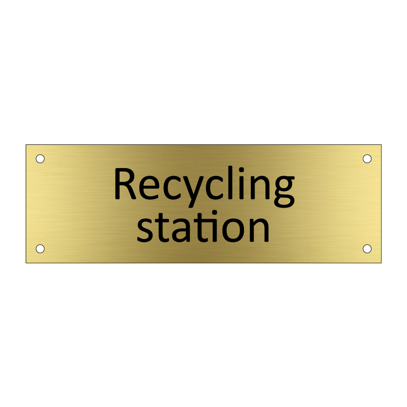 Recycling station & Recycling station & Recycling station