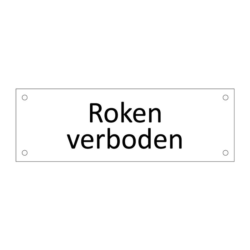 Roken verboden & Roken verboden & Roken verboden