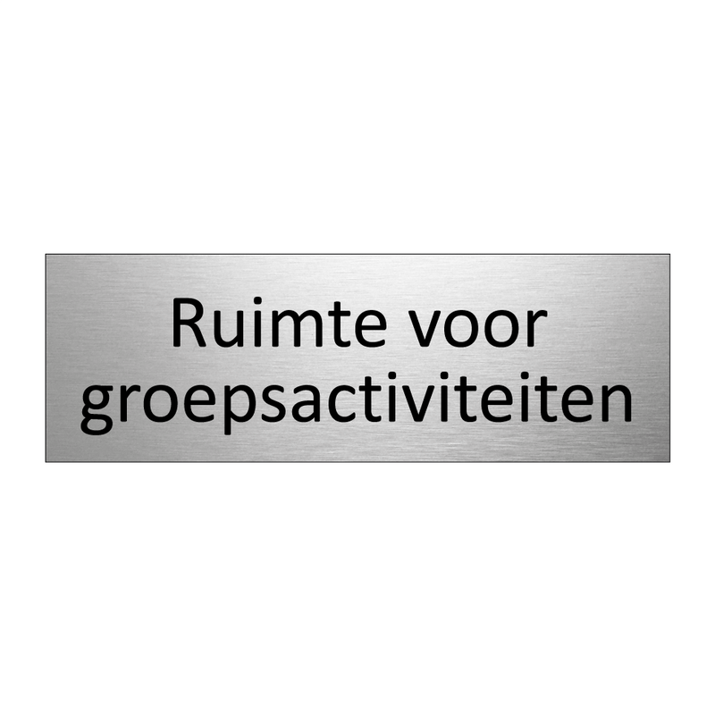 Ruimte voor groepsactiviteiten & Ruimte voor groepsactiviteiten & Ruimte voor groepsactiviteiten