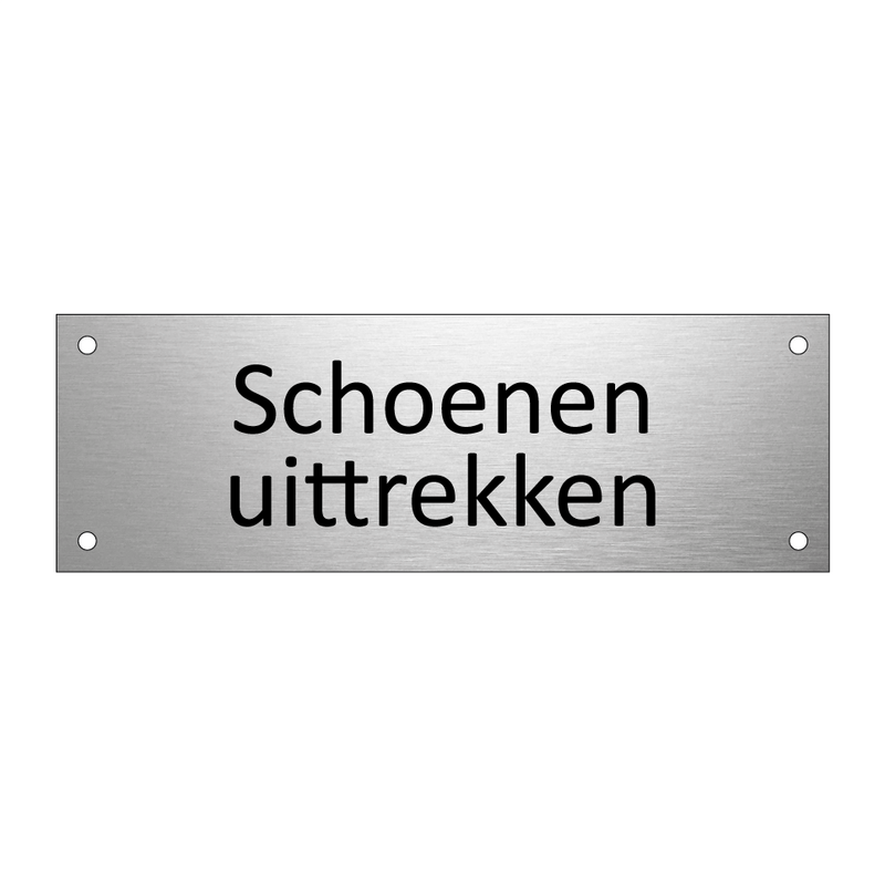 Schoenen uittrekken & Schoenen uittrekken & Schoenen uittrekken