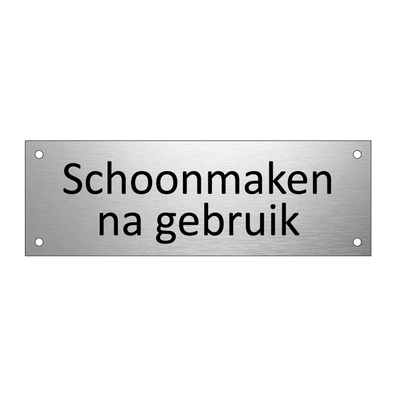 Schoonmaken na gebruik & Schoonmaken na gebruik & Schoonmaken na gebruik