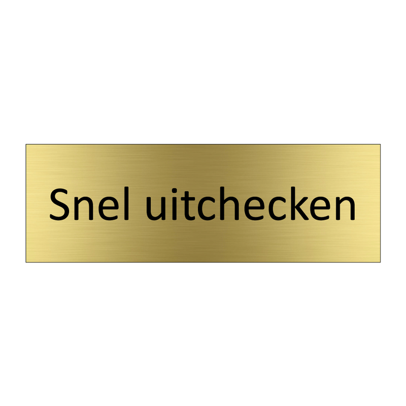 Snel uitchecken & Snel uitchecken & Snel uitchecken & Snel uitchecken & Snel uitchecken