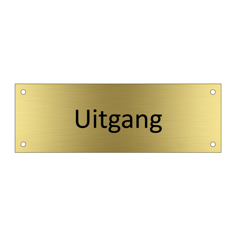 Uitgang & Uitgang & Uitgang