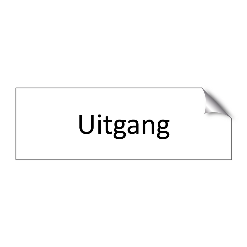 Uitgang & Uitgang & Uitgang