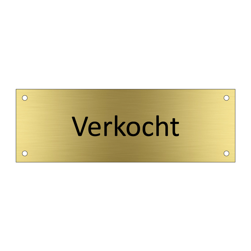 Verkocht & Verkocht & Verkocht