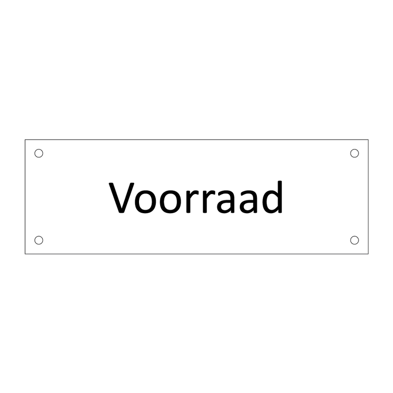 Voorraad & Voorraad & Voorraad