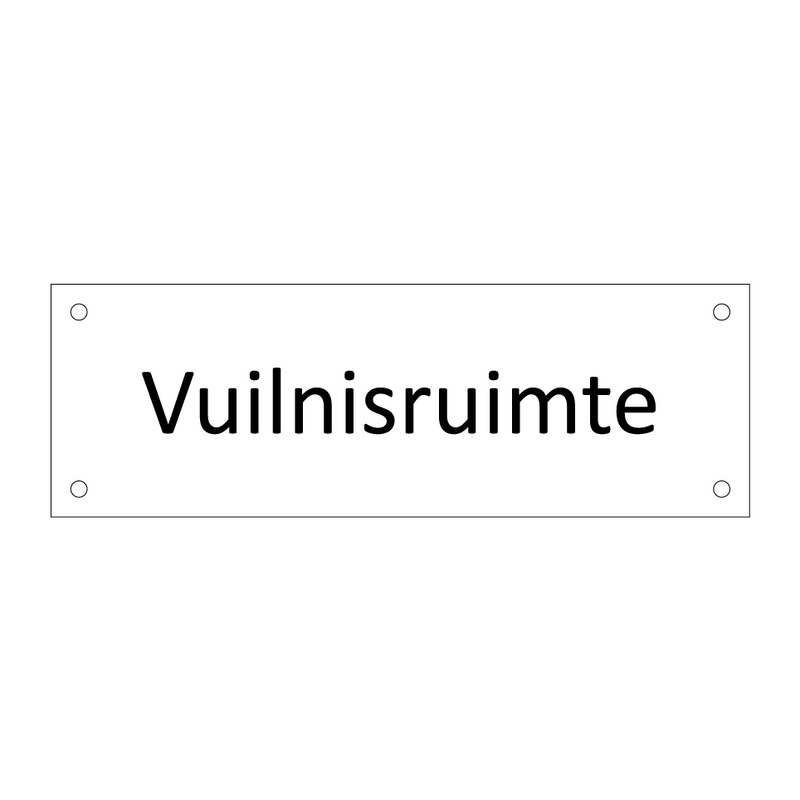 Vuilnisruimte & Vuilnisruimte & Vuilnisruimte