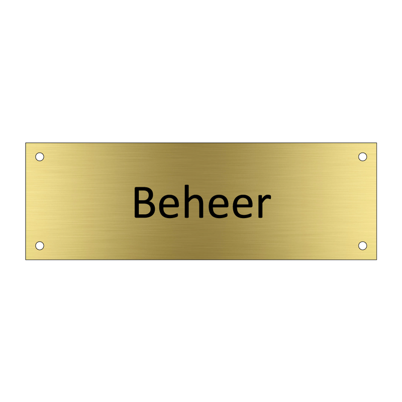 Beheer & Beheer & Beheer