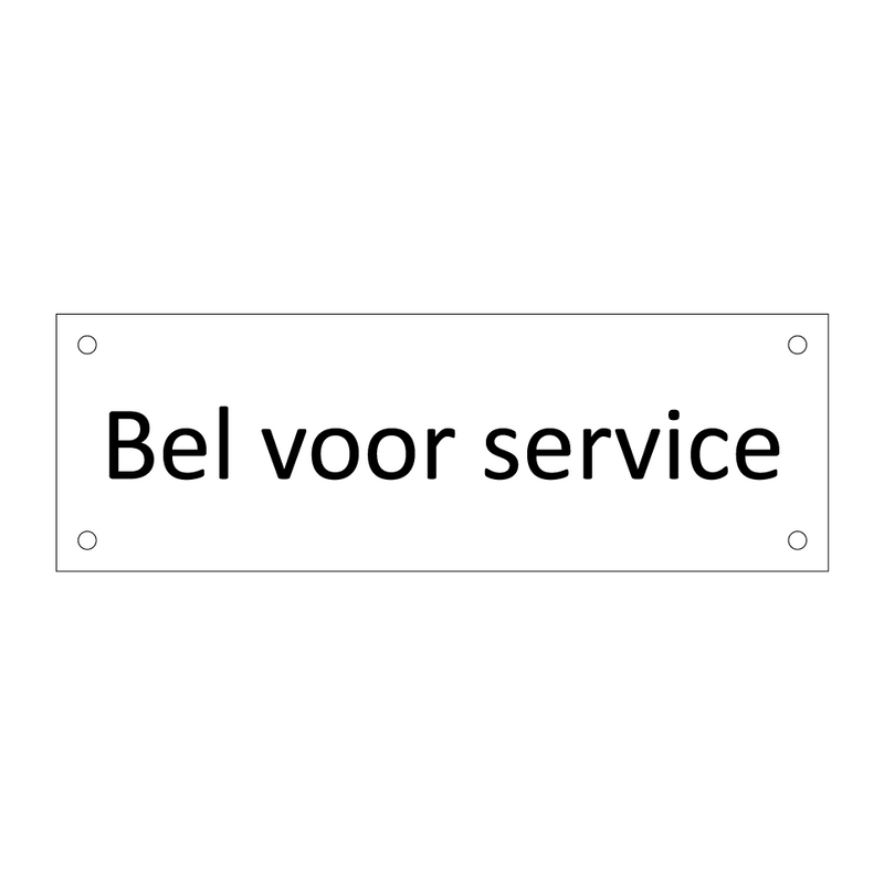 Bel voor service & Bel voor service & Bel voor service