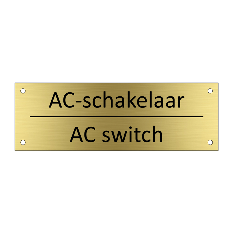 AC-schakelaar - AC switch & AC-schakelaar - AC switch & AC-schakelaar - AC switch