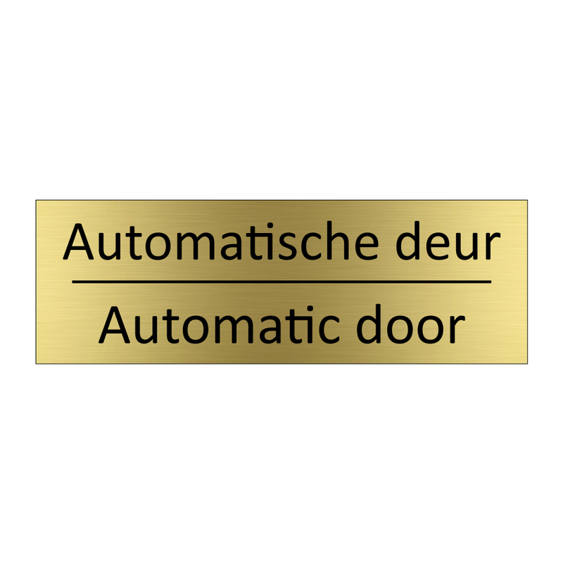 Automatische deur - Automatic door & Automatische deur - Automatic door