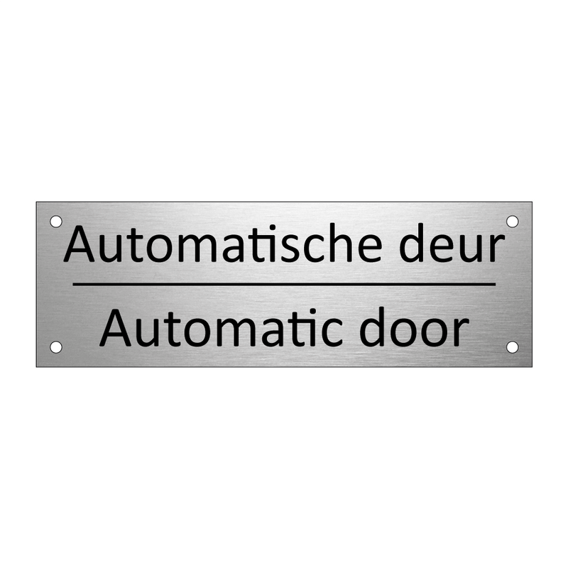 Automatische deur - Automatic door & Automatische deur - Automatic door