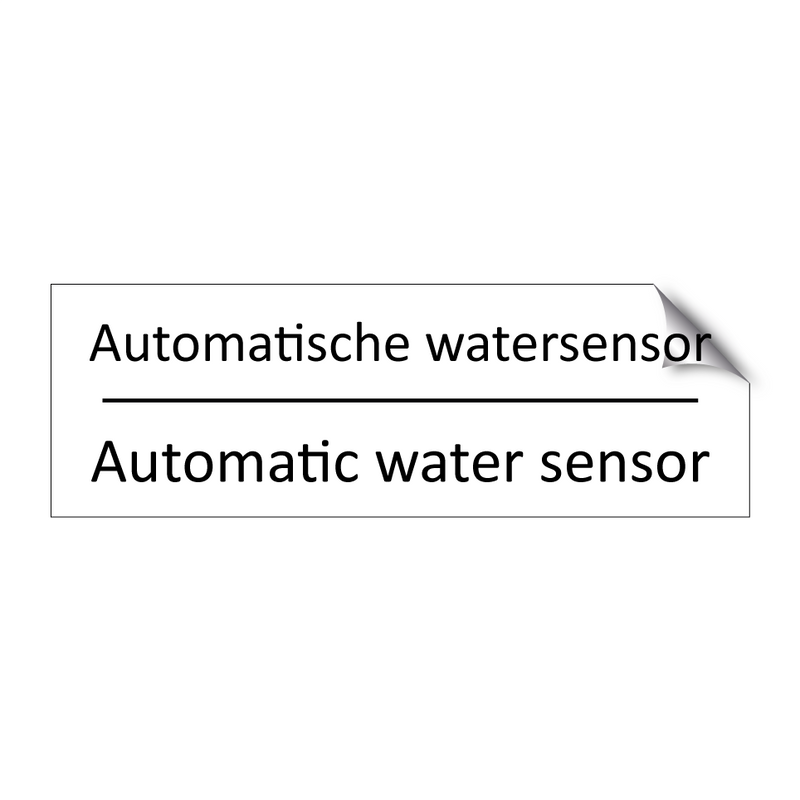 Automatische watersensor - Automatic water sensor