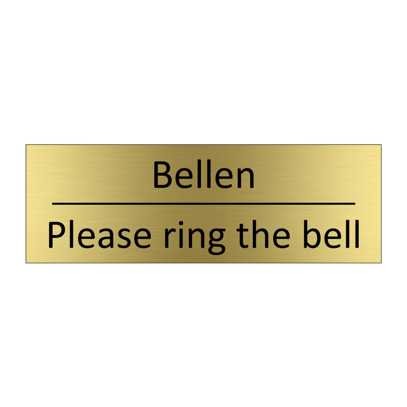 Bellen - Please ring the bell & Bellen - Please ring the bell & Bellen - Please ring the bell