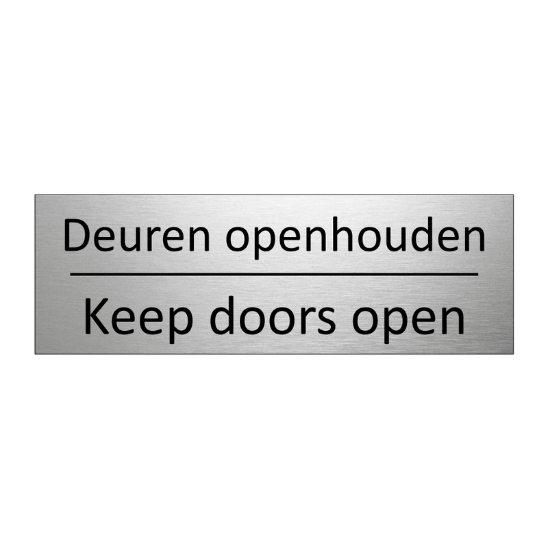 Deuren openhouden - Keep doors open & Deuren openhouden - Keep doors open