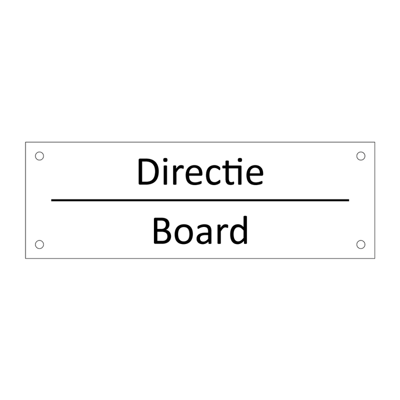 Directie - Board & Directie - Board & Directie - Board