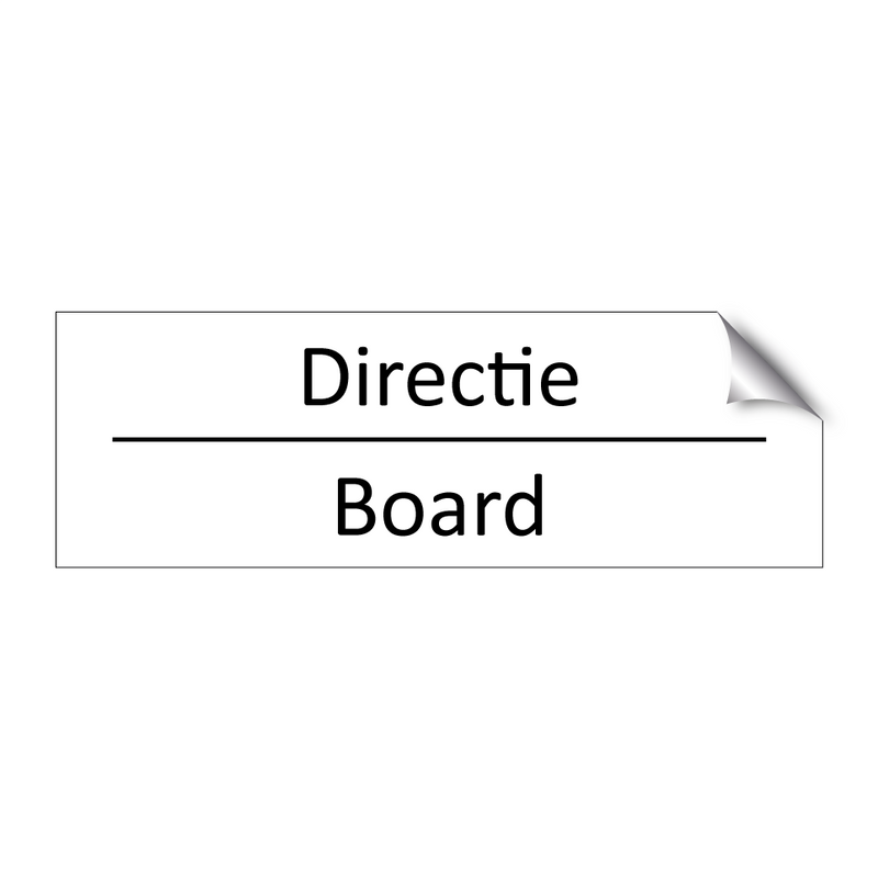 Directie - Board & Directie - Board & Directie - Board