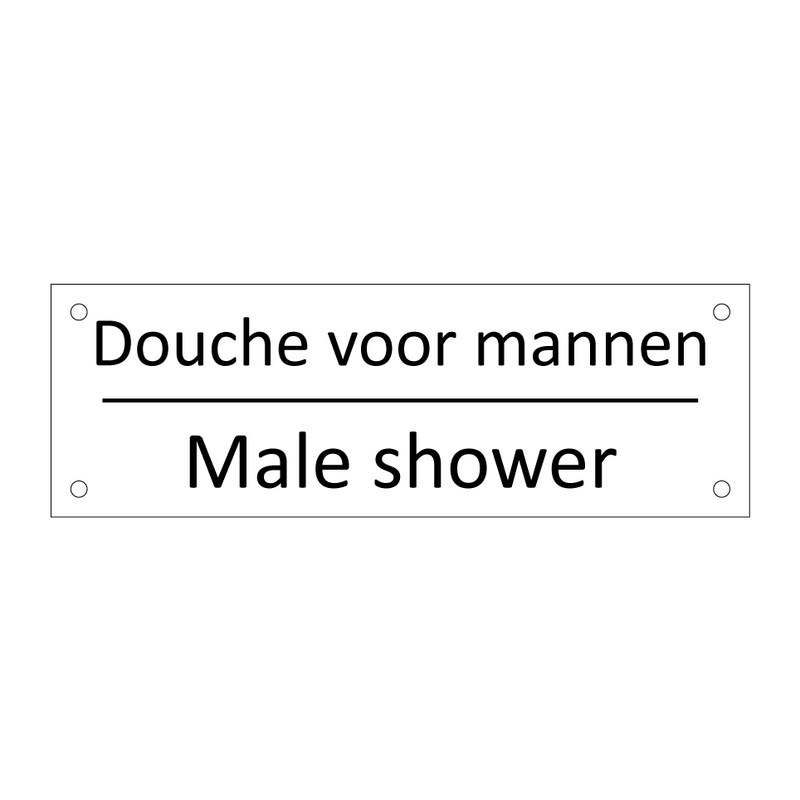 Douche voor mannen - Male shower & Douche voor mannen - Male shower