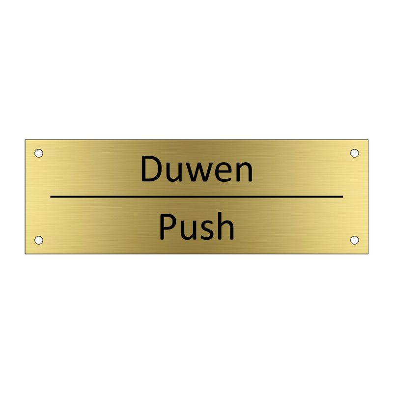 Duwen - Push & Duwen - Push & Duwen - Push