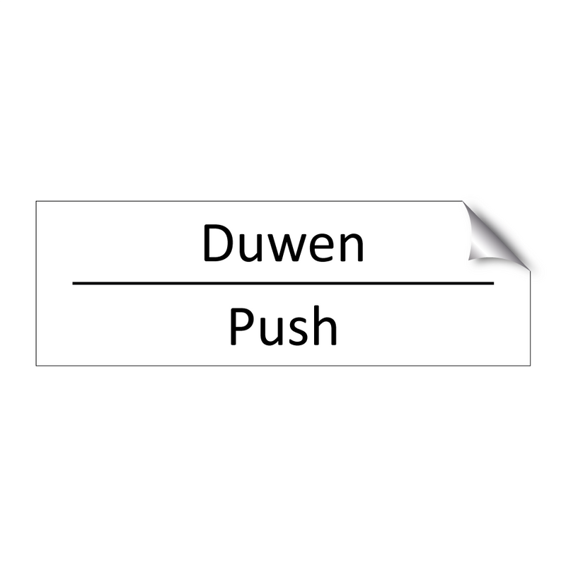 Duwen - Push & Duwen - Push & Duwen - Push