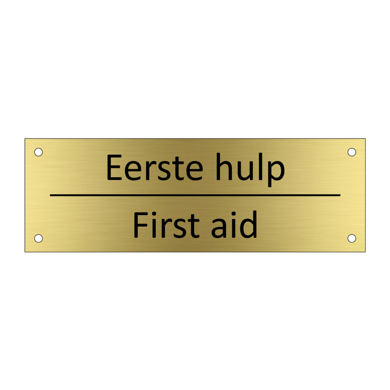 Eerste hulp - First aid & Eerste hulp - First aid & Eerste hulp - First aid