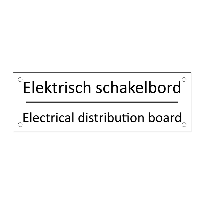 Elektrisch schakelbord - Electrical distribution board